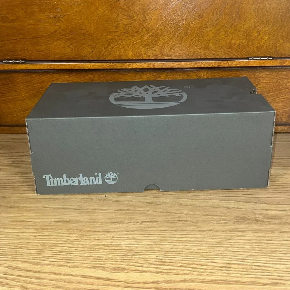 TIMBERLAND Medium Brown 6in Nubuck Tan Field Boots Size 3 Youth New In Box - Picture 7 of 8